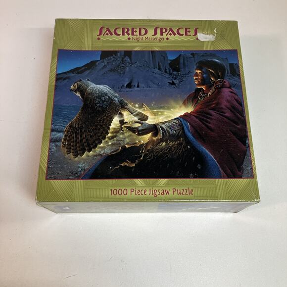 NIGHT MESSENGER Sacred Spaces Puzzle 1000 Pieces Ceaco 2005 NEW Sealed - Picture 1 of 6